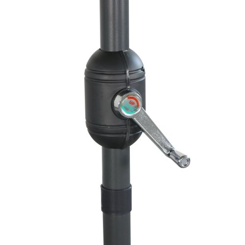 Touquet rectangular Parasol direito rectangular Touquet 2x3m pesca, mastro central em alumínio orientável e abertura de manivela