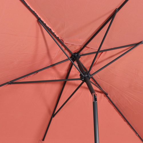 Touquet rectangular Parasol direito rectangular Touquet 2x3m pesca, mastro central em alumínio orientável e abertura de manivela