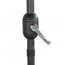 Touquet rectangular Parasol direito rectangular Touquet 2x3m pesca, mastro central em alumínio orientável e abertura de manivela