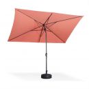 Touquet rectangular Parasol direito rectangular Touquet 2x3m pesca, mastro central em alumínio orientável e abertura de manivela