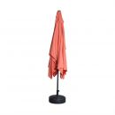 Touquet rectangular Parasol direito rectangular Touquet 2x3m pesca, mastro central em alumínio orientável e abertura de manivela