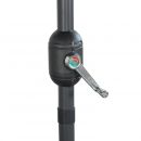 Touquet rectangular Guarda-sol direito Touquet rectangular 2x3m amarelo, mastro central em alumínio orientável e manivela de abertura