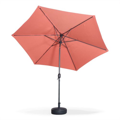 Touquet Pastel 300 cm Parasol redondo ⌀300cm - Touquet Pessêgo- mastro central de alumínio orientável e manivela de abertura