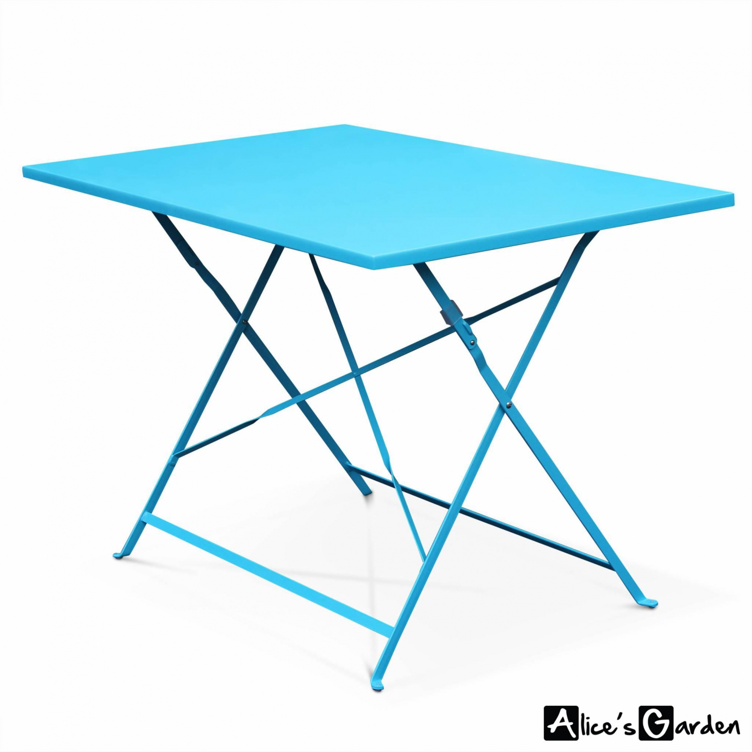 Mesa y sillas de jardin redonda, azul, 2 plazas | Emilia | Alice's Garden