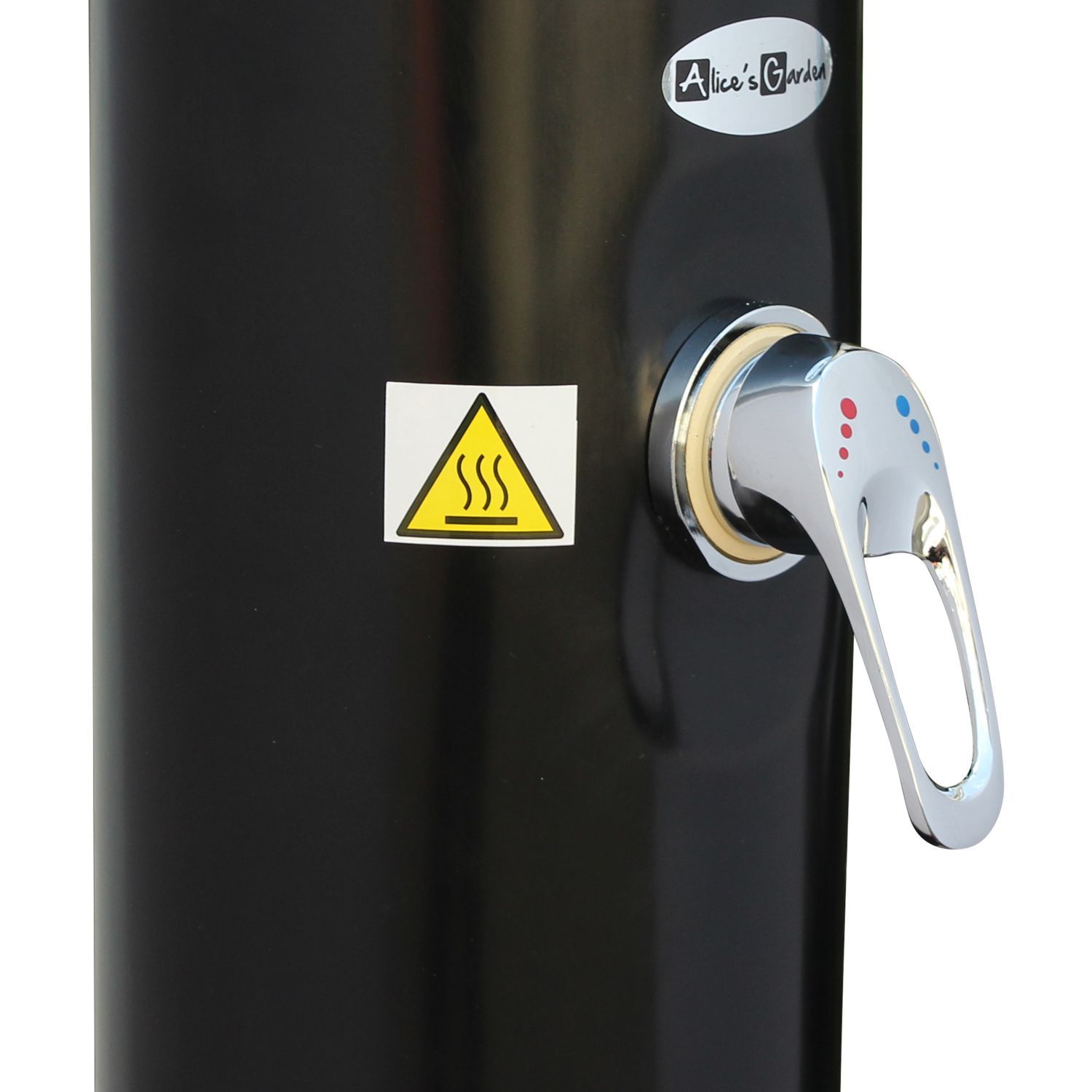 Douche solaire d'extérieur pour piscine, terrasse, jardin avec mitigeur