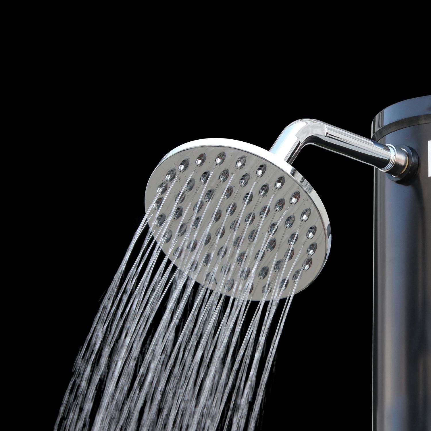 Douche solaire d'extérieur pour piscine, terrasse, jardin avec mitigeur