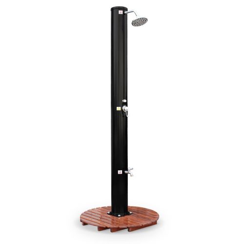 Douche solaire d'extérieur pour piscine, terrasse, jardin avec mitigeur, et réservoir de 35L