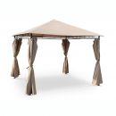 Tolosa Pergola, Mandris, Tecido, Aço reforçado, Castanho, 3x3m | Tolosa