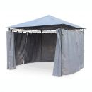 Tolosa Pergola com cortinas de 3x3m - cinza. Descubra a Tolosa