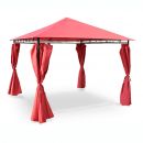 Tolosa Pergola, Tecido, Aço Reforçado, Vermelho, 3x3m | Tolosa