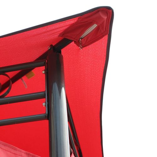 Pergula com toldo 3x4m - Vermelho - NICAE Foto3 Nicae Pergula, Aço Reforçado, Vermelho, 3x4m | Nicae