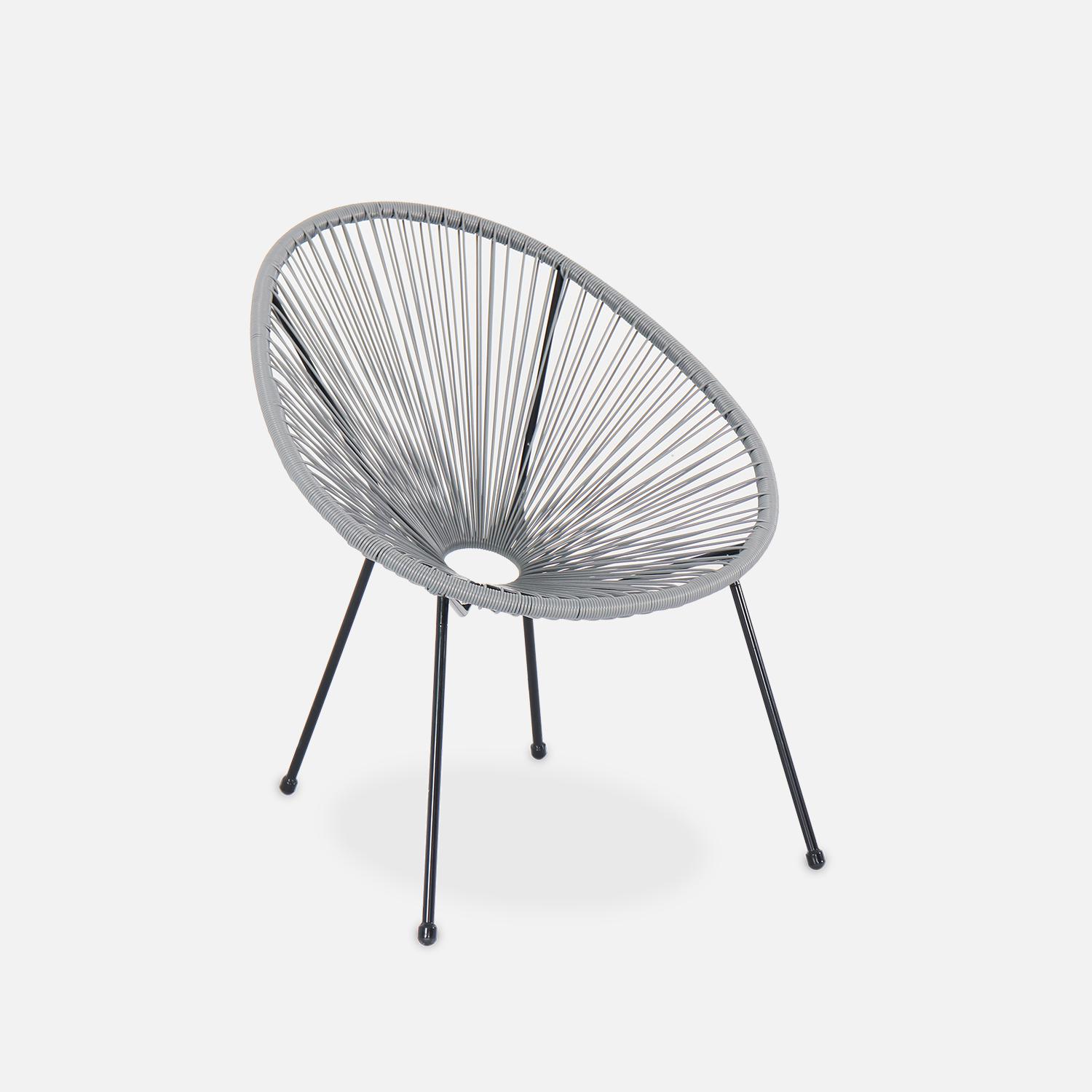 Light Grey String Chair Cabana Chair Moon Chair Garden Egg Chair