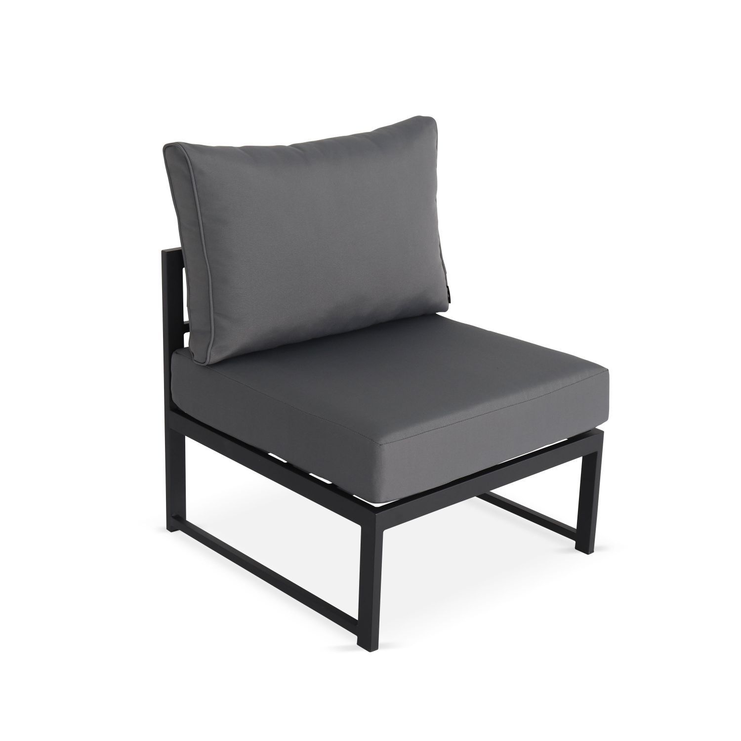 Muebles de jardin, Aluminio, Antracita Gris, 5 plazas Stratum