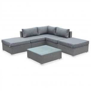 Milano Móveis de jardim, cinzento, 5 lugares | Milano | Alice's Garden