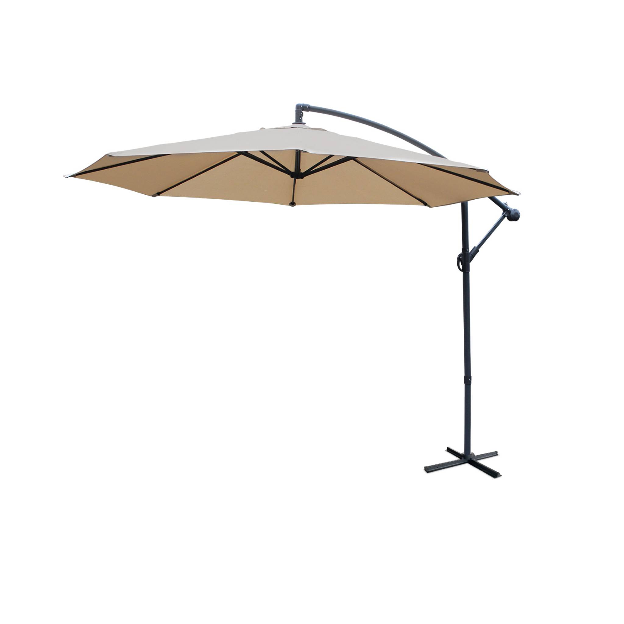 Ombrellone rotondo offset 300cm, beige