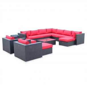 Tripoli Móveis de jardim, preto, vermelho, 12 e 14 lugares | Tripoli