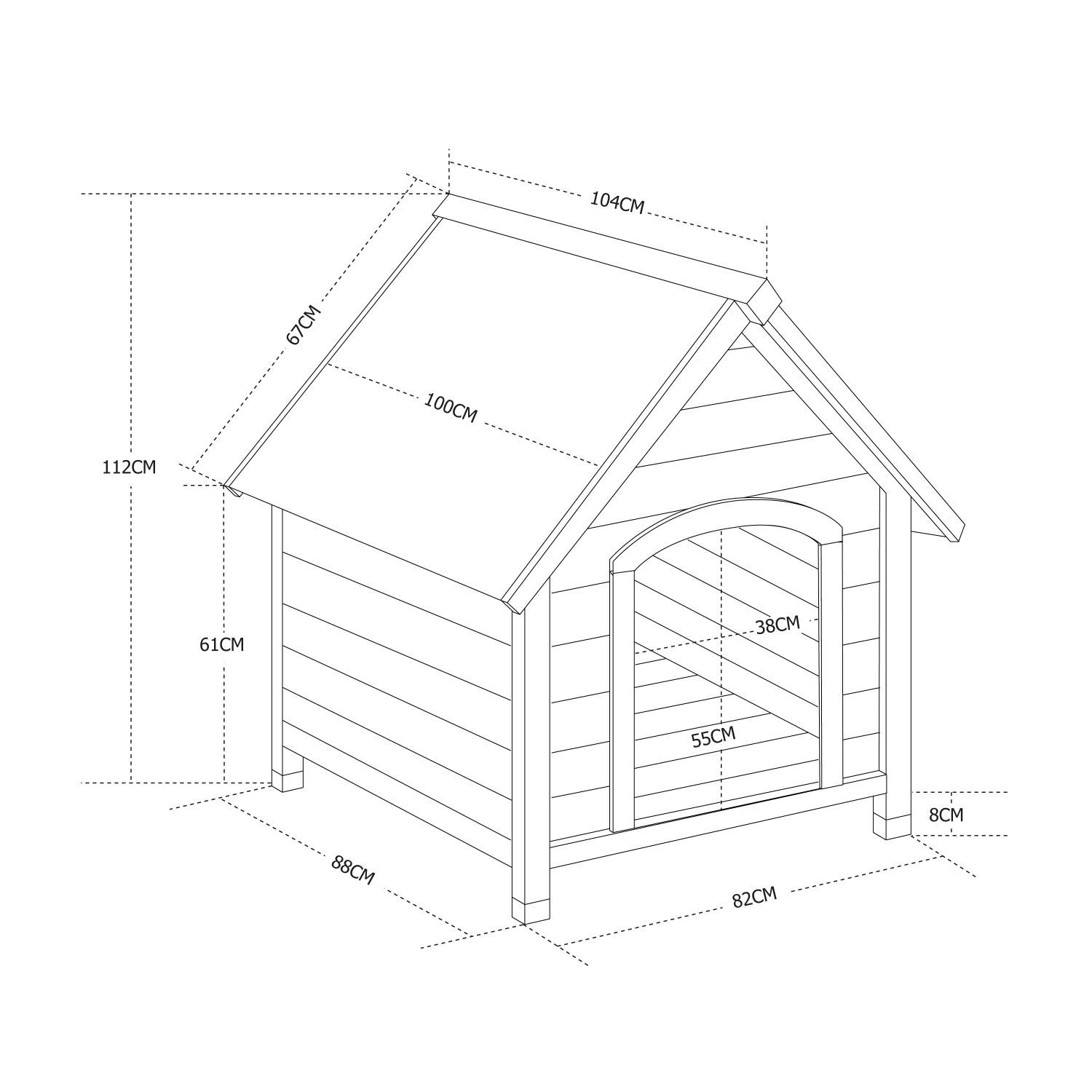 Niche Pour Chien En Bois Cocker Xl Cabane Pour Chien 88 X 82 X 99cm Niche Pour Chien En Bois Cocker Xl Cabane Pour Chien 88 X 82 X 99cm