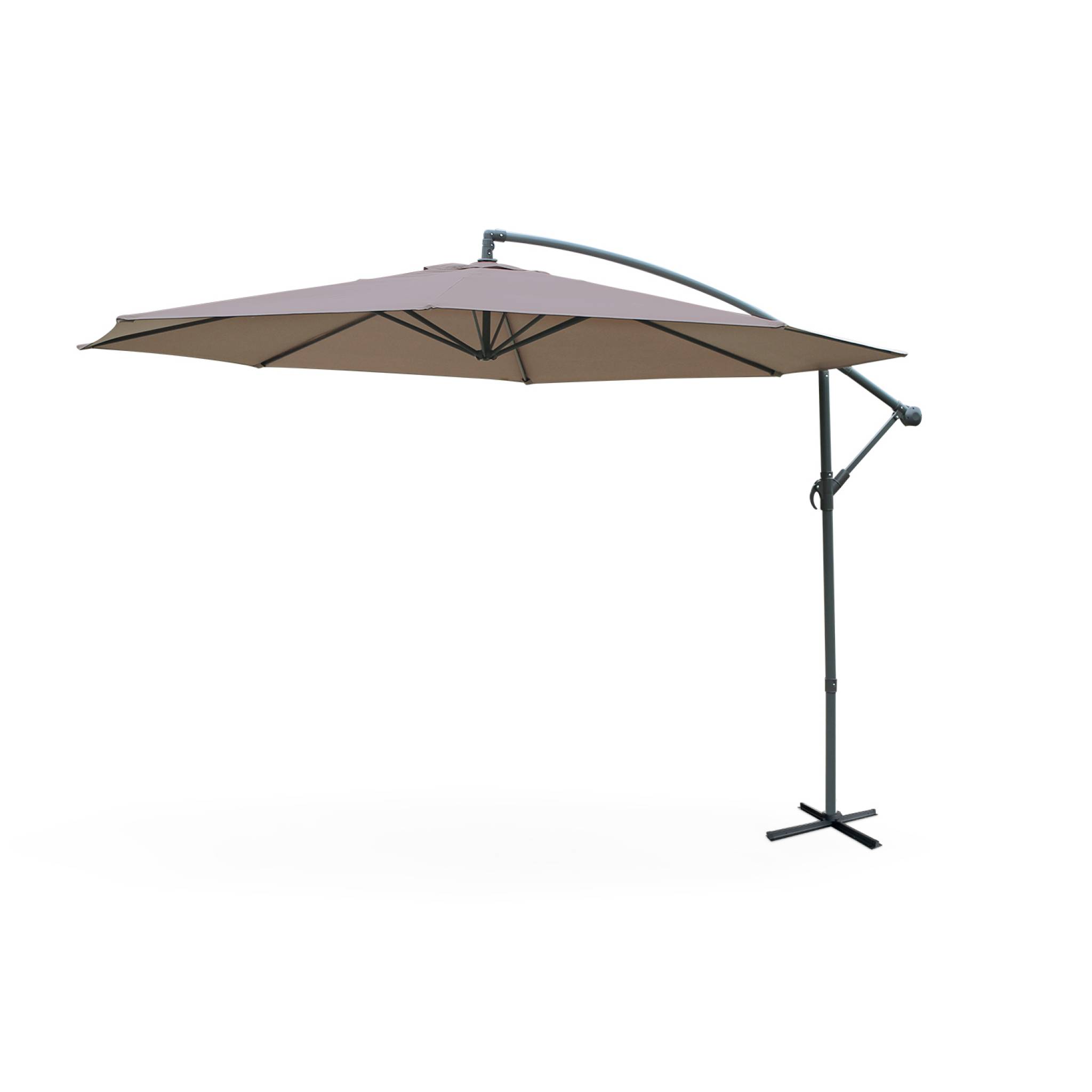 Ombrellone rotondo offset, 350cm, beige